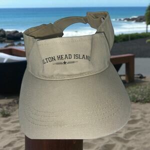 Hilton Head Island Visor Hat Cap Adjustable Cotton Camp Golf Tennis Holiday
